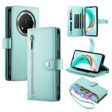GS Honor Magic 7 Lite preklopna futrola, novčanik s džepom i patentnim zatvaračem, mint boja