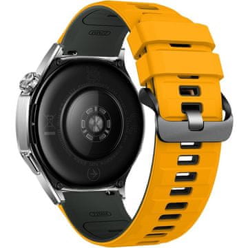 GS Univerzalni silikonski remen 22 mm, žuti / sivi