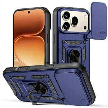 GS Oklopna futrola za Honor 600 Pro, CamShield Slide, plava