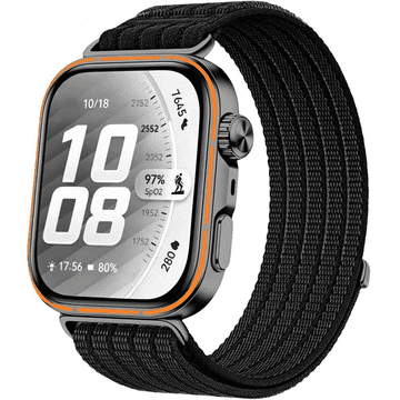 GS Najlonski remen za Huawei Watch Fit 5 Pro / 5 / 4 Pro / 4 / 3, crni