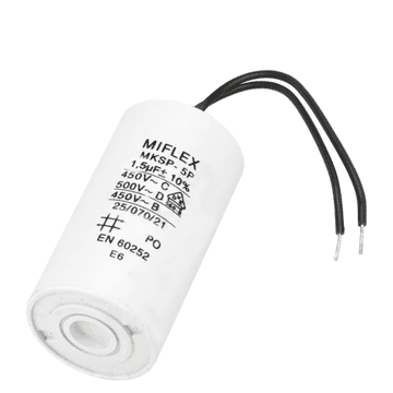 Flex Kondenzator motora 1,5 uF 450 V VRLO MALI kabel