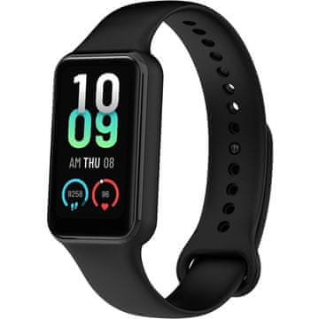 GS Silikonski remen za Xiaomi Amazfit Band 7, crni