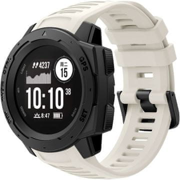 GS Silikonski remen za Garmin Instinct / Instinct 2, bijeli