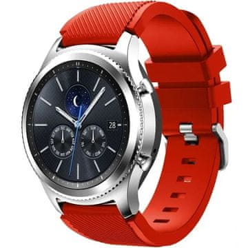 GS Univerzalni silikonski remen 22 mm, crveni