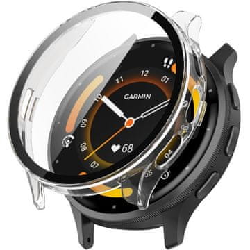 GS 2u1 futrola + kaljeno staklo za Garmin Venu 3S, prozirna