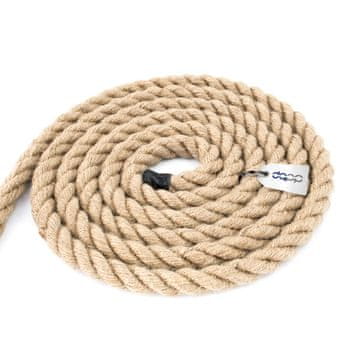 DQ-PP JUTESEIL - 5m - 20mm stark - Kordel Natur Braun Naturfasern - DIY Dekoration - Makramee - Garten Tauziehen Handlauf