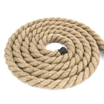 DQ-PP - JUTESEIL - 35m - 8mm Stark - Naturfasern Absperrseil Jute gedreht Tauziehen DIY Dekoration