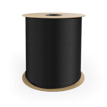 DQ-PP POLYPROPYLENSEIL - 8mm - 100m - SCHWARZ - Traglast bis 750 kg Flechtleine Textilseil Schnur Rope Kordel Kunststoffseil geflochten