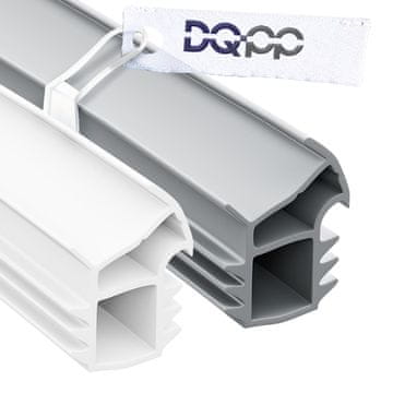 DQ-PP Stahlzargendichtung - Weiß - 35 Meter - TPE Gummi - KU-11 - Dichtungshöhe 18,8mm Dichtungsbreite 16,6mm - Türdichtung Türgummi für Stahlzarge Außentüren Wohnungstür