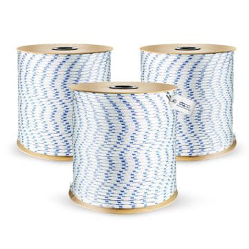 DQ-PP POLYPROPYLENSEIL - 18mm - 25m - Weiss - Traglast bis 2560 kg Flechtleine Textilseil Schnur Rope Kordel Kunststoffseil geflochten