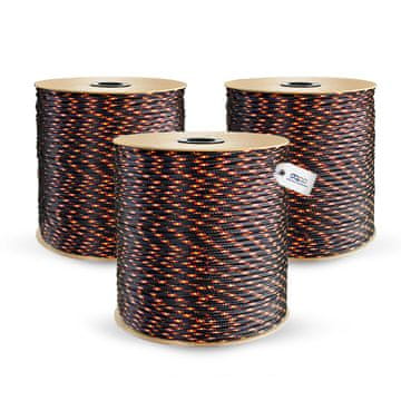 DQ-PP POLYPROPYLENSEIL - 18mm - 10m - SCHWARZ - Traglast bis 2560 kg Flechtleine Textilseil Schnur Rope Kordel Kunststoffseil geflochten