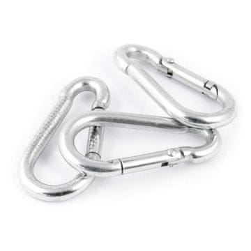 5 Stück Karabinerhaken 6mm feuerwehr karabiner haken | Stahl C15, galvanisch verzinkt DIN 5299 C | Seilzubehör Zubehör Seil Drahtseil Zubehörteile | DQ-PP