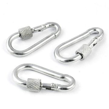 1 Stück Karabinerhaken mit Sicherung 13mm karabiner haken | Stahl C15, galvanisch verzinkt DIN 5299 C | Seilzubehör Zubehör Seil Drahtseil Zubehörteile | DQ-PP