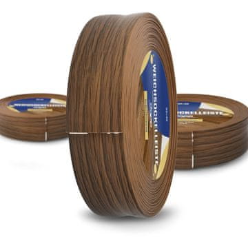DQ-PP WEICHSOCKELLEISTE | 25m | eiche rustikal | 32x23mm | PVC | selbstklebend | Knickwinkel Fussleisten Gummileiste Sockelleiste Winkelprofil Abschlussleiste Bodenleiste