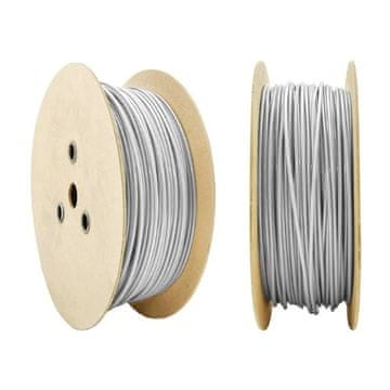 100m DRAHTSEIL in PVC 3/4mm TRANSPARENT verzinkt Stahlseil Seil Draht Stahl