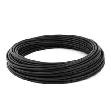 100m DRAHTSEIL in PVC 3/6mm SCHWARZ verzinkt Stahlseil Seil Draht Stahl
