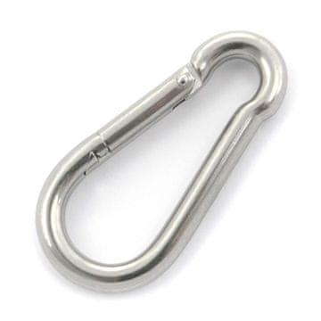 Karabinerhaken 5mm Standard 10 Stk. Edelstahl Karabiner Edelstahl V4A Drahtseil