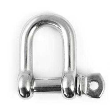Schäkel 4mm Standard gerade Rundschäkel 20 Stk. Edelstahl M4 Schaekel Edelstahl M4 V4A Drahtseil Inox V4A Va Rostfrei zum Seegeln AISI 316 Edelstahlschäkel Verbinder