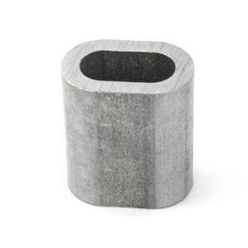 10 x PRESSKLEMME FÜR SEIL 4mm Aluminium Drahtseilklemme Stahlseil Seil Draht Stahl Drahtseil