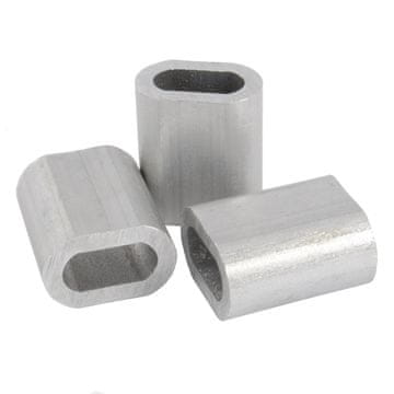 10 x PRESSKLEMME FÜR SEIL 10mm EDELSTAHL Drahtseilklemme Stahlseil Seil Draht Stahl Drahtseil