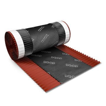 DQ-PP FIRSTBAND | Länge 5m | vRoll | Breite 320mm | Kastanierot RAL 8012 |Aluminium PP Vlies | Selbstklebend | Dach Dachfirst Firstrolle First Rollfirst Band | Grat Gratrolle Gratband Firstabdeckung