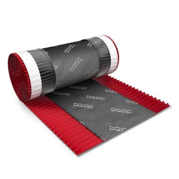 DQ-PP FIRSTBAND | Länge 5m | vRoll | Breite 390mm | Kirsche RAL 3011 | Aluminium PP Vlies | Selbstklebend | Dach Dachfirst Firstrolle First Rollfirst Band | Grat Gratrolle Gratband Firstabdeckung