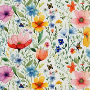 VANJSKI DECOSTOFFE OXFORD - Blumen - DX2224