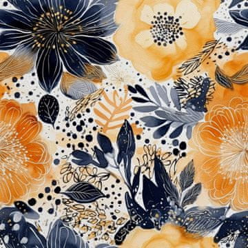 VANJSKI DECOSTOFFE OXFORD - Blumen - DX2416