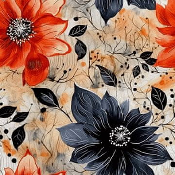VANJSKI DECOSTOFFE OXFORD - Blumen - DX2735
