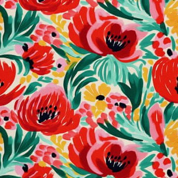 VANJSKI DECOSTOFFE OXFORD - Blumen - DX2961