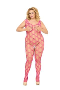 She-Cat SoftLine ružičasti mrežasti kombinezon 6254 XL-XXXL XL-XXXL