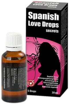 Cobeco Pharma Kapi za poboljšanje libida za parove Spanish Love Drops Secrets 30 ml