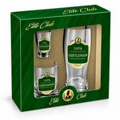 BG Elite Club 100% Gentleman poklon set čaša za muškarce