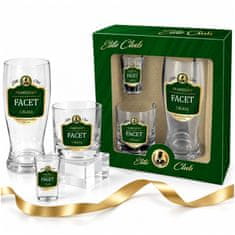 BG Poklon set naočala za muškarce Elite Club A Real Classy Guy