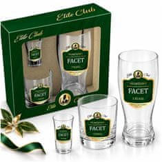 BG Poklon set naočala za muškarce Elite Club A Real Classy Guy