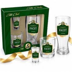 BG Poklon set naočala za muškarce Elite Club A Real Classy Guy