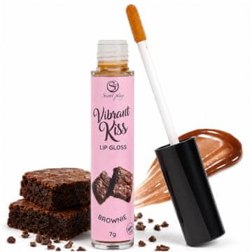 Secret Play Brownie Vibrant Kiss vibrirajući sjaj za usne za oralni seks