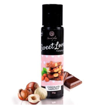 Secret Play Jestivi erotski gel za oralni seks i masažu, čokolada-orašasti plodovi, 60 ml,
