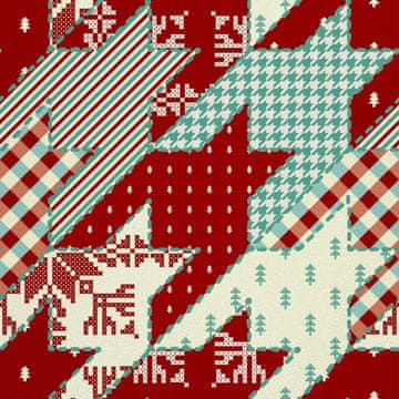 VANJSKI DEKOSTOFFE OXFORD - Motiv Weihnachtsmuster I DX029