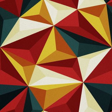 VANJSKI DEKOSTOFFE OXFORD - Motiv 3D-Dreiecke I DX072