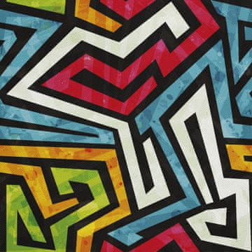VANJSKI DEKOSTOFFE OXFORD - Motiv Graffiti I DX074