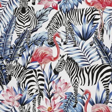 VANJSKI DEKOSTOFFE OXFORD - Motiv Safari Zebras I DX100