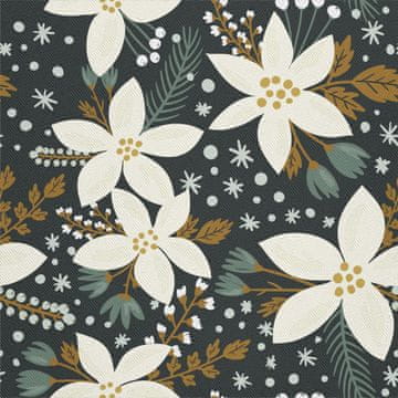 VANJSKI DEKOSTOFFE OXFORD - Motiv Winterblumen I DX110