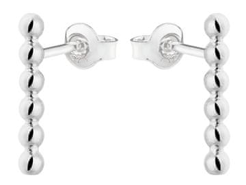 Seijou Srebrne kuglice 2 mm elegantne ženske naušnice srebro 925