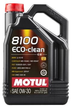 Motul ULJE 0W30 5L 8100 ECO CLEAN DPF / C2 / SN / WSS M2C 950-A / 9.55535-GS1 / STJLR.03.5007 / MS-13340 / TOYOTA / HONDA / SUBARU