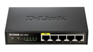 slomart D-Link DES-1005P 5-portni PoE Fast Ethernet prekidač