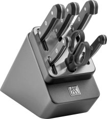 slomart Zwilling set 5 noževa u samoostrivom bloku, crni