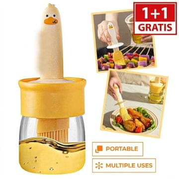 Cool Mango dozator ulja 2 komada (1 + 1 GRATIS) s ugrađenom četkom za precizno doziranje - Coolchef