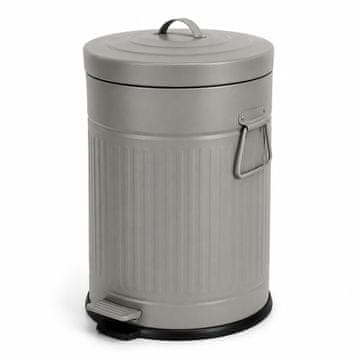 Northix Siva retro kanta za smeće s pedalom, 20 l, sporo zatvaranje, kuhinja/ured