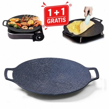 Cool Mango okrugla gril tava 2 komada (1 + 1 GRATIS) za ravnomjerno pečenje, neprijanjajuća, 32 cm